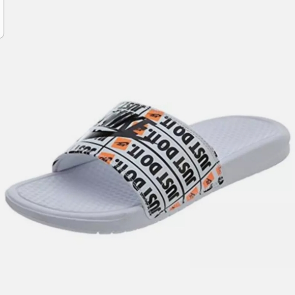 nike men's benassi just do it print slides